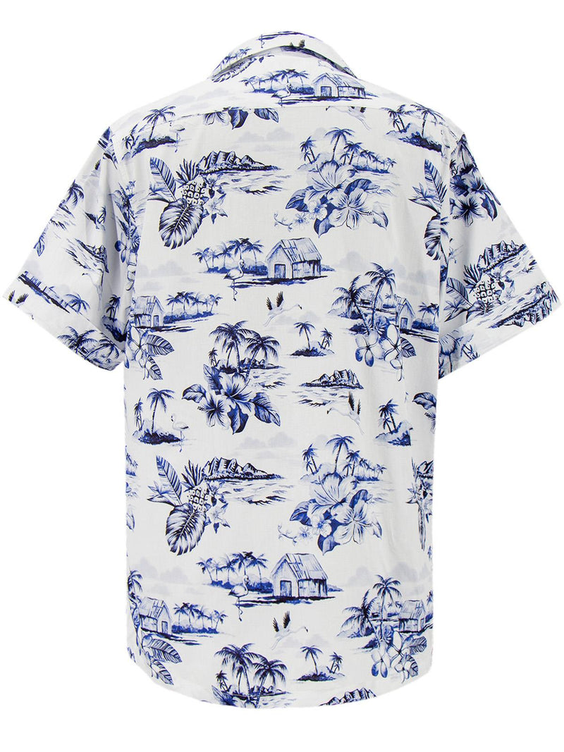 Hawaiian Leisure Shirt - Blue Island