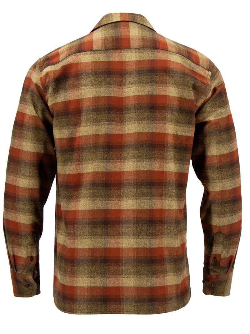 Vintage Style Check Camp Shirt - Brown