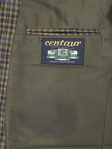 Vintage Centaur 100% Wool Tan Check Jacket