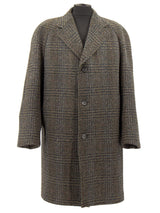 1960s Vintage Wool Crombie Coat By Dunn & Co