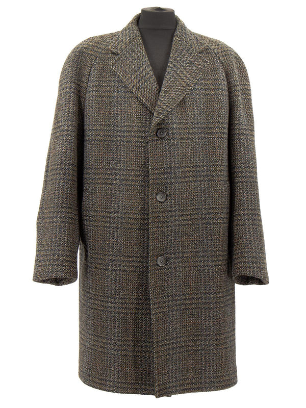 1960s Vintage Wool Crombie Coat By Dunn & Co