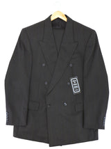 Double Breasted 1940s Charcoal Wool Demob Suit