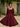 Vintage Style Swing Dress With Bolero - Wine