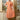 Woman indoors wearing 1940s Vintage Matinee Dress in Pan Stik Peach with gathered bust detail