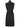 Fifties Vintage Black Shift Dress with Fringe Decor