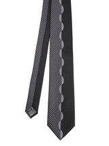Grey and Black Contrast Forties Style Swing Tie