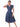 Airforce Blue 1940s Vintage Inspired Swing Dress