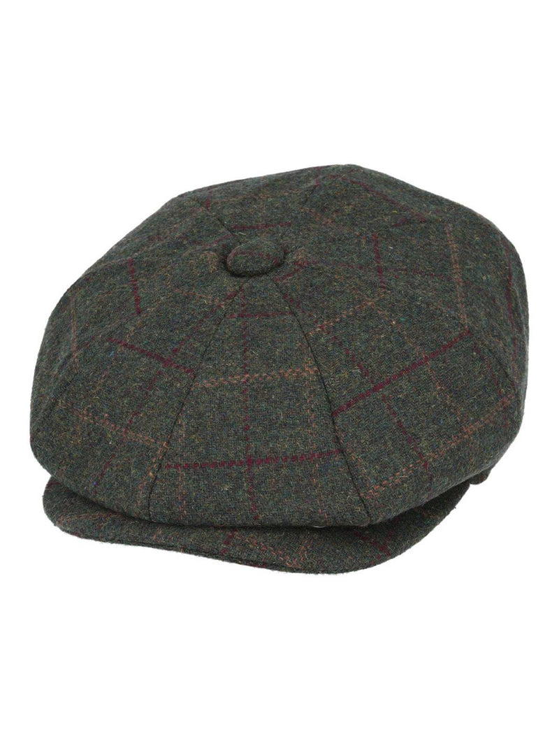 1940s Style Pure Wool Tweed Newsboy Cap