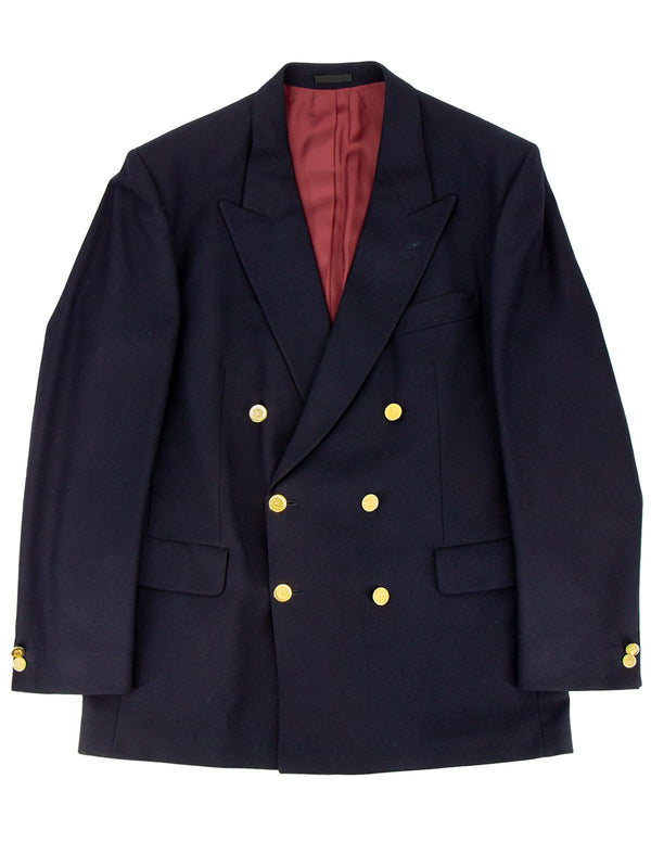 Navy Blue Magee Pure Wool Vintage Jacket