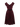 Burgundy Check Vintage Style Swing Dress