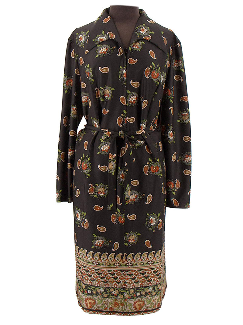 True Vintage 1970s Paisley Midi Dress