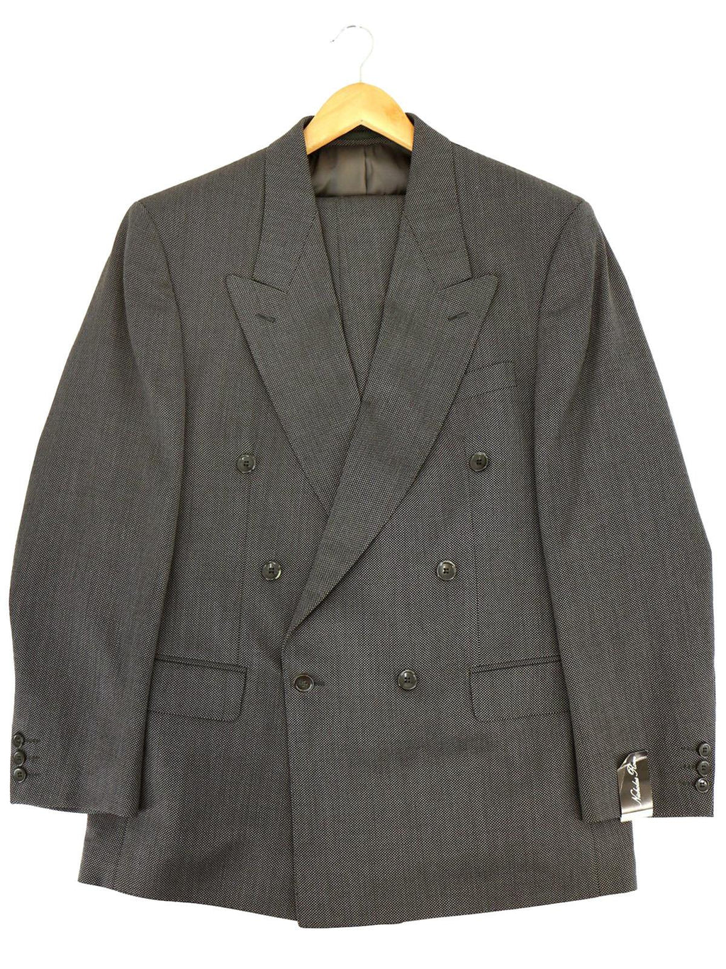 Grey Birdseye Double Breasted Demob Style Suit – RevivalVintage