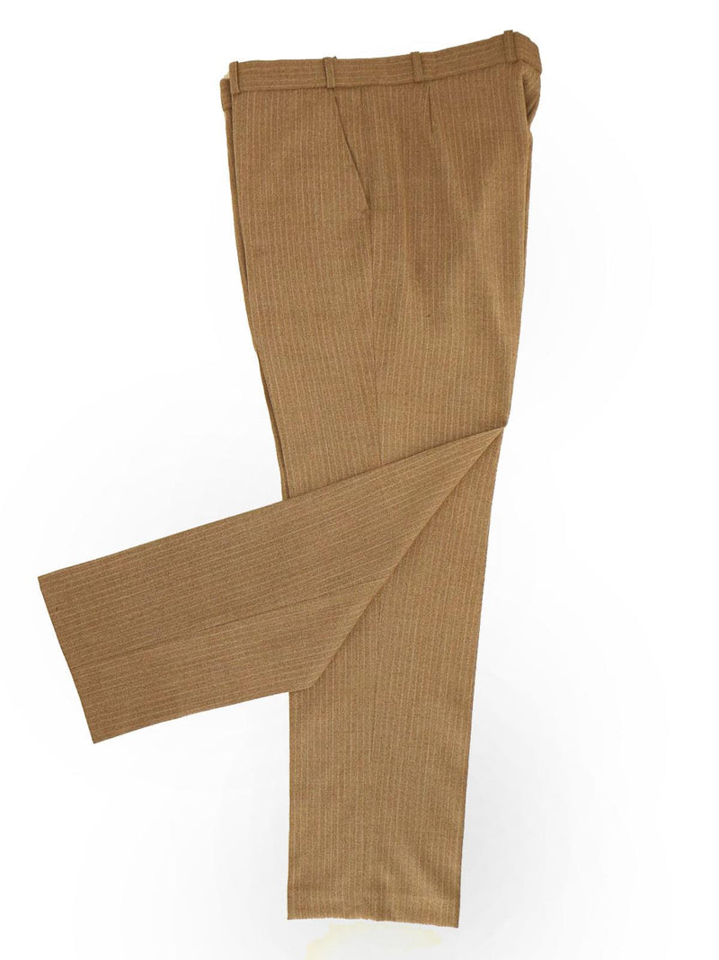 Three Piece Vintage Beige Pinstripe Suit