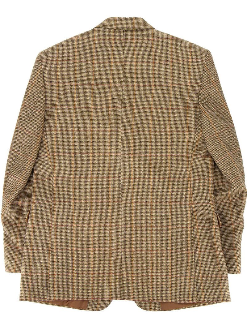 Vintage Daks Pure New Wool Tan Check Jacket