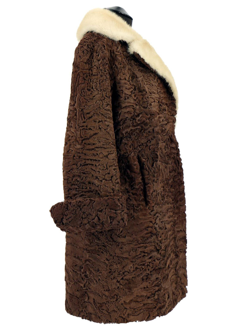 Deep Brown Vintage Mink Fur Jacket