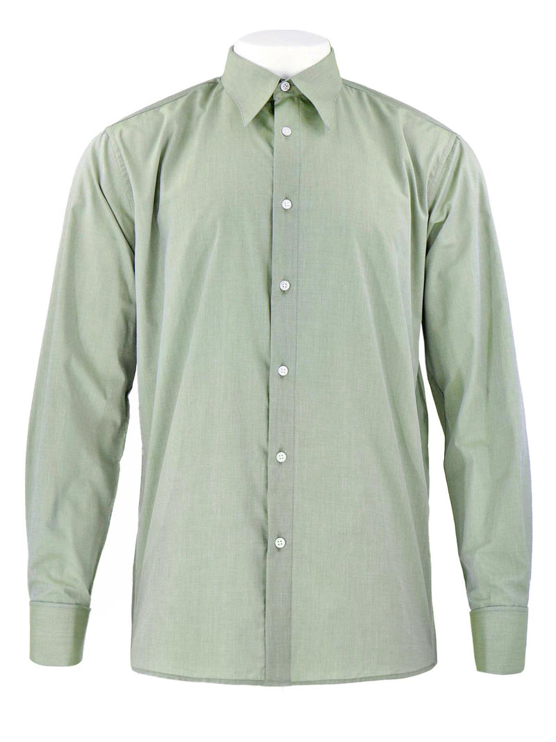 1940s Spearpoint Collar Shirt - Sage