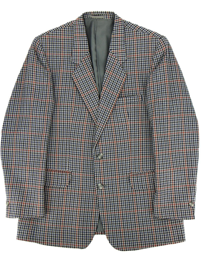 Vintage Grey Check Wool Jacket