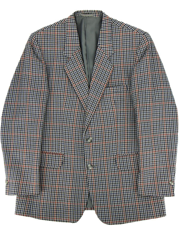 Vintage Grey Check Wool Jacket