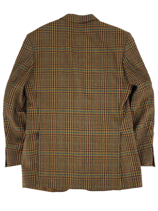 Daks Colourful Check Pattern Vintage Wool Jacket
