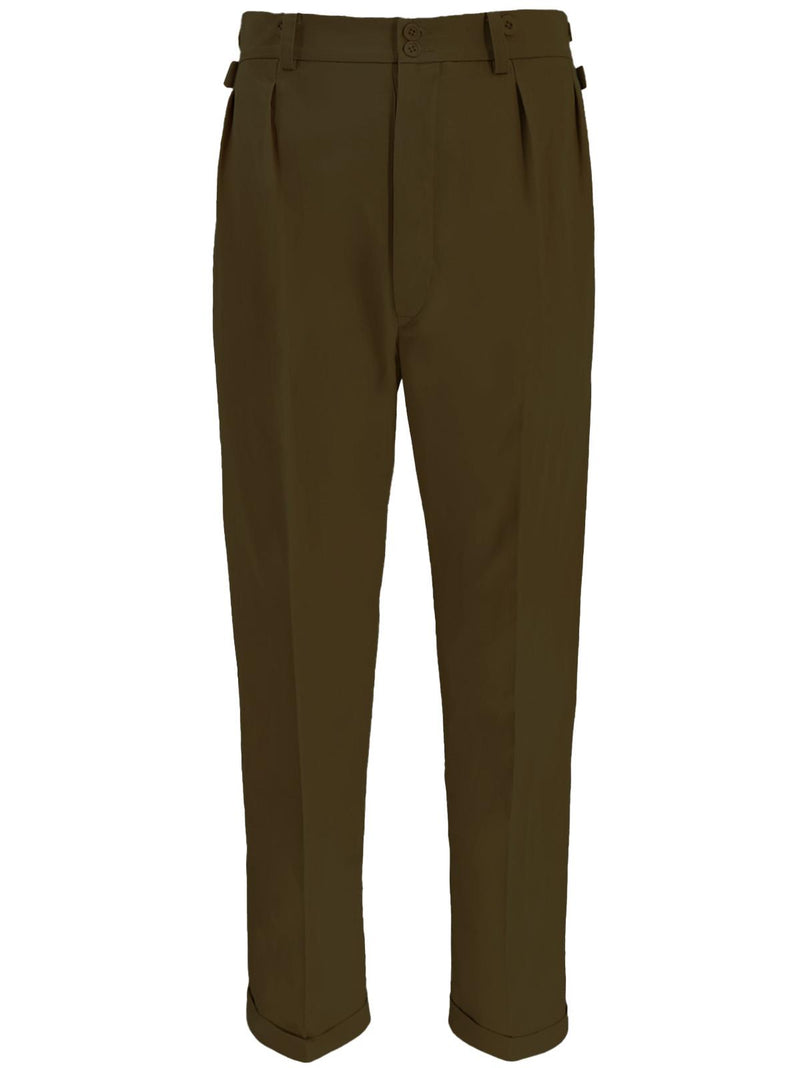 Midcentury Vintage Edward Trousers in Earth Green