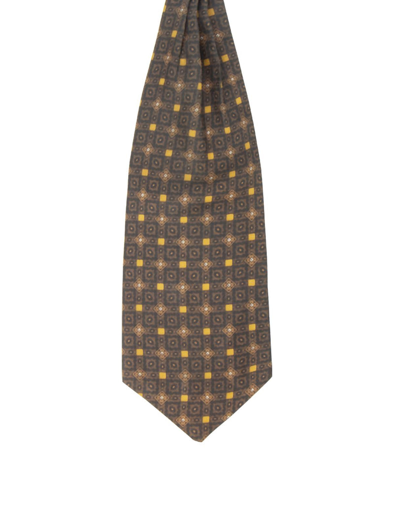 Gentleman's Brown Tan Pattern Cravat