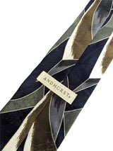 Vintage Tie With Grey & Brown Sail Pattern