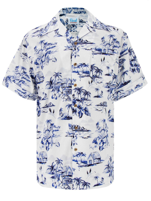 Hawaiian Leisure Shirt - Blue Island