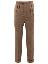 Socialite Countryman Tweed Wool Fishtail Trousers - Bruar