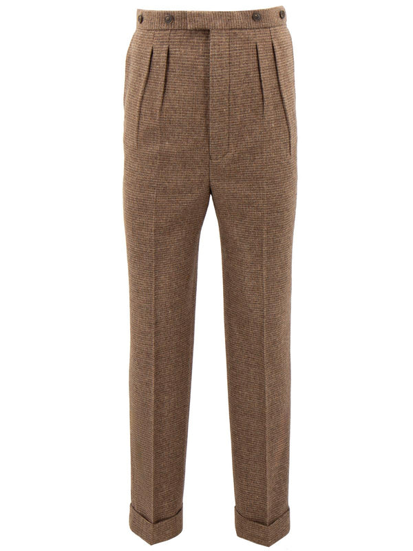 Socialite Countryman Tweed Wool Fishtail Trousers - Bruar