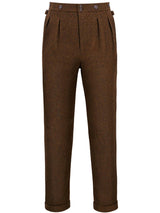 Midcentury Vintage Edwin Trousers in Carob Brown