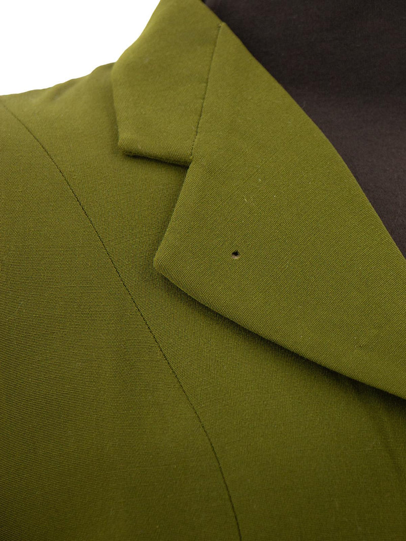 True Vintage 1940s Olive Worsted Wool Suit