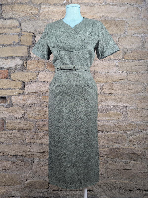 1950s Vintage Lace Wiggle Dress & Jacket