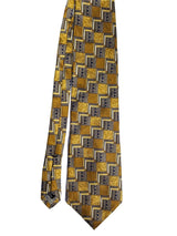 Vintage Tie With A Gold Box Design