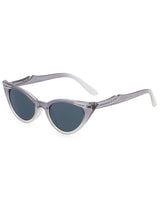 1950s Vintage Style Winged Catseye Sunglasses Tonal Grey