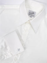 Pearl White Socialite Deluxe Spearpoint Collar Shirt