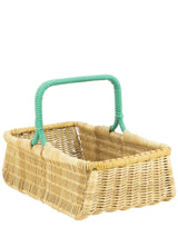 Natural Wicker Grocery Basket Vinyl Trims