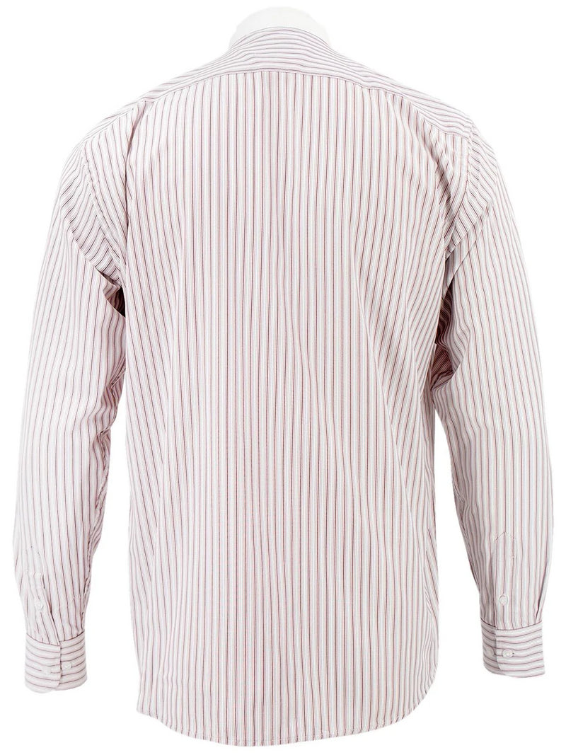 White Detachable Banker Shirt - Red Orton Stripe