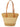 Large Woven Summer Basket Bag With Shimmer