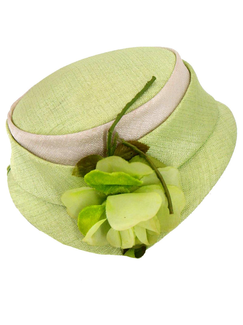 Shaped Apple Green 1950s Vintage Hat