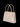 Pearlescent Ivory Leather Vintage Midcentury Handbag