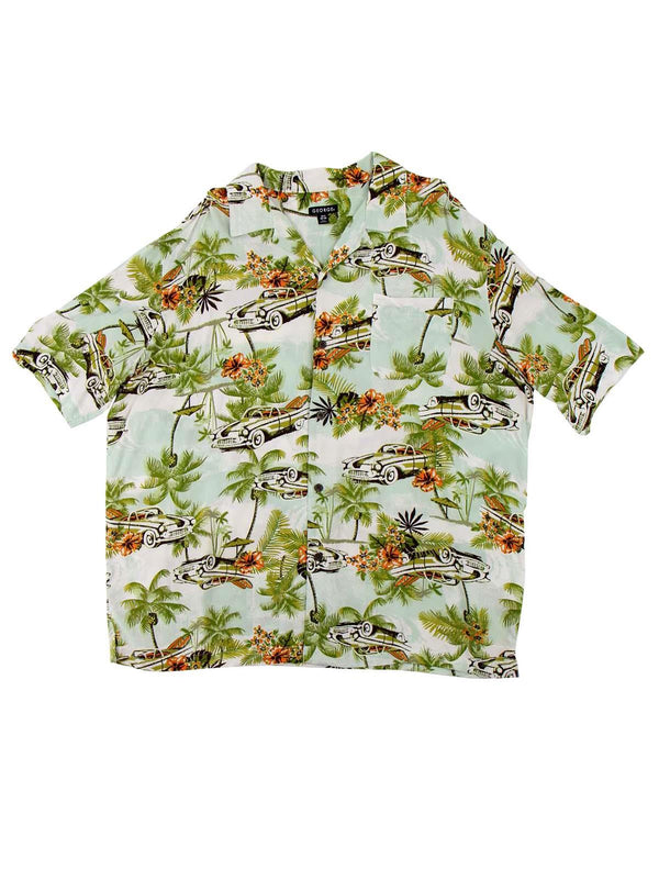 Retro Car Print Vintage Hawaiian Shirt