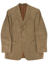 Vintage Daks Pure New Wool Tan Check Jacket