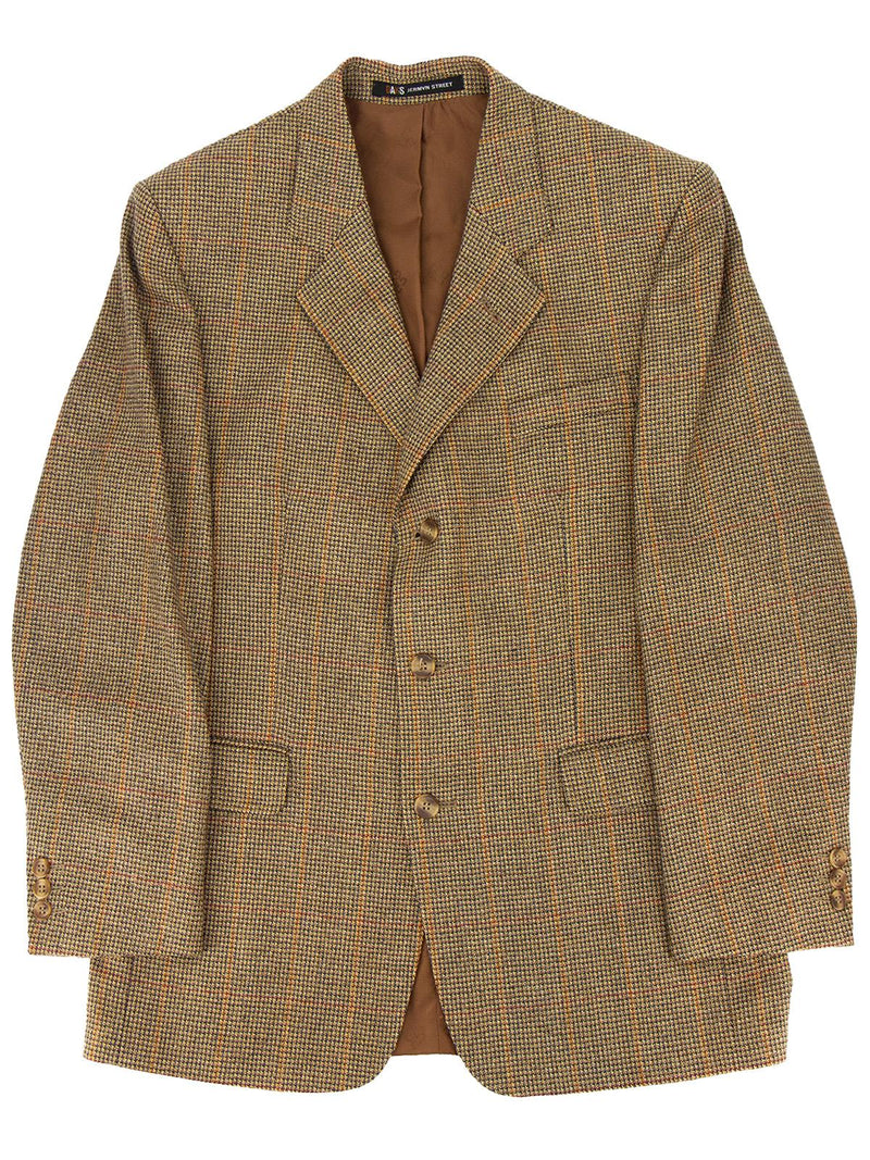 Vintage Daks Pure New Wool Tan Check Jacket