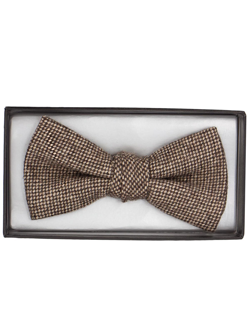 Donegal Tweed Walnut Brown Bow Tie