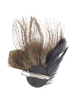 Peacock Feather Vintage Deco Style Clip