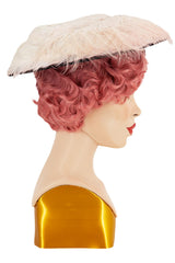 Blush Pink Feather Genuine 1940s Vintage Hat