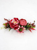 Red Bouquet Vintage Style Hair Flower Comb