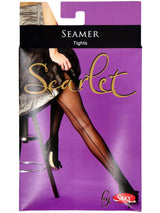 Multipack Vintage Style Tights With Seams - Black