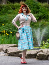 Midcentury Vintage Daydream Cardigan in Malt Shake