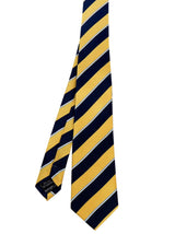 Yellow College Stripe Vintage Style Necktie